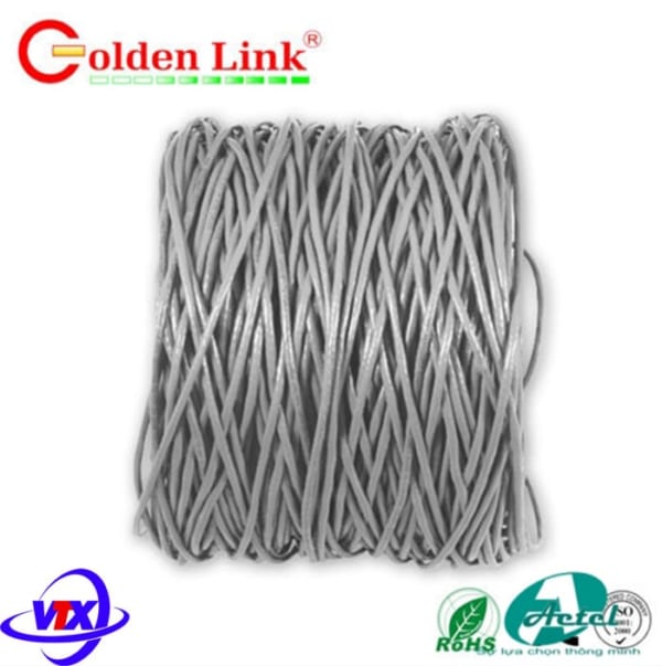 Dây cáp mạng Golden Link plus Cat6 F/UTP(Đồng nguyên chất)