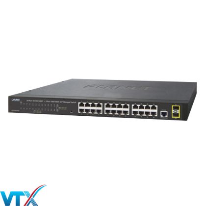 Switch mạng PLANET GS-4210-24T2S 24 port