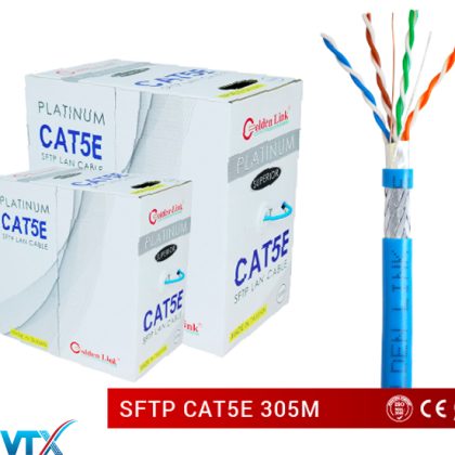 Dây cáp mạng Cat5e SFTP PLATINUM CCA- Golden Link TW1102-1