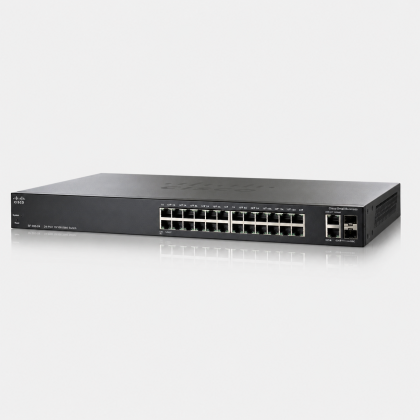 Switch mạng PoE Cisco SF200-24P 24 port 10/100Mbps