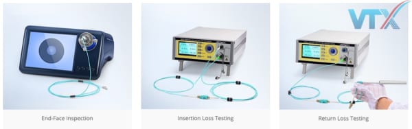 Đo Test chất lượng xuất xưởng dây nhảy quang VTX