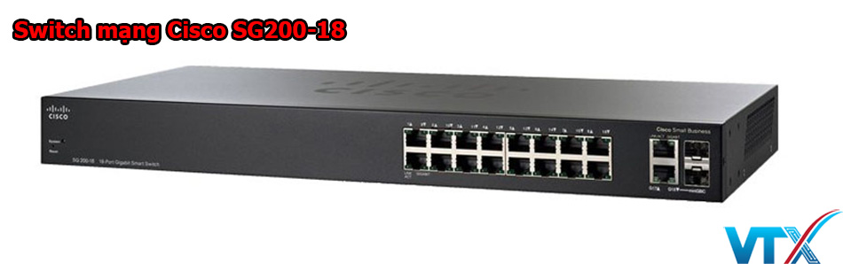 Switch mạng Cisco SG200-18