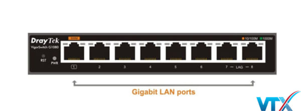 Switch mạng DrayTek VigorSwitch G1080