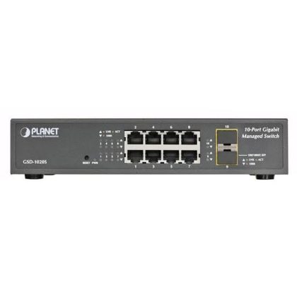 Switch mạng PLANET GSD-1020S 8 Port Gigabit