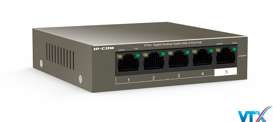 Switch mạng PoE IP-COM G1105P-4-63W