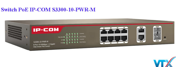 Switch mạng PoE IP-COM S3300-10-PWR-M