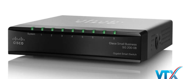 Switch mạng Cisco SG200-08P