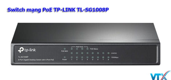 Switch mạng PoE TP-LINK TL-SG1008P