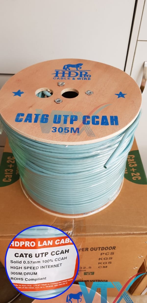 Cáp mạng HDPRO CAT6 UTP CCAH