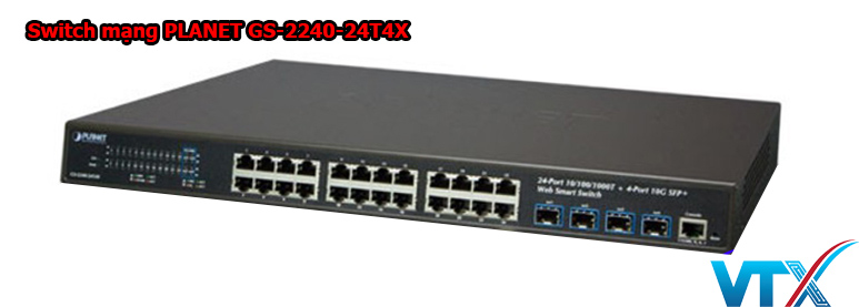 Switch mạng PLANET GS-2240-24T4X