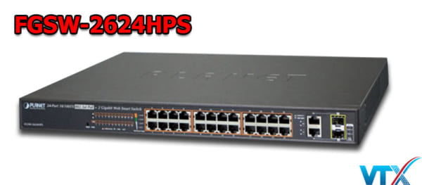 Switch mạng PLANET PoE FGSW-2624HPS