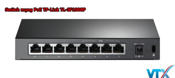 Switch mạng PoE TP-Link TL-SF1008P