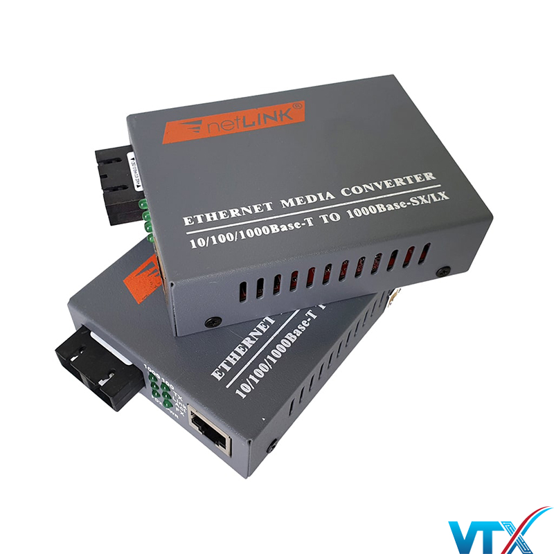 Converter Quang Netlink 2 sợi 10/100/1000Mbps HTB-GS-03 - VTXVN