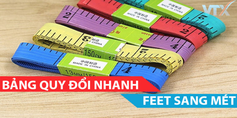 Bang quy doi feet sang met