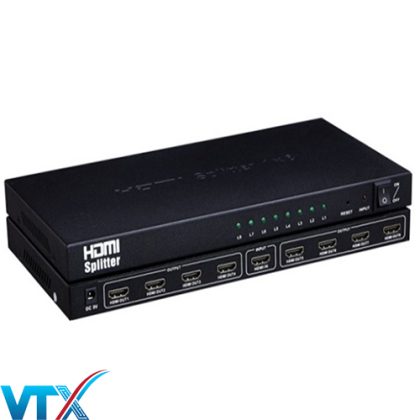 Bộ chia HDMI splitter 1 ra 8 hỗ trợ 3D chuẩn 2k 4k