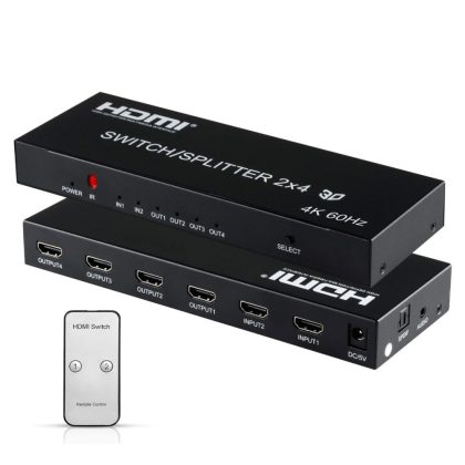 Bộ gộp chia HDMI Splitter 2×4