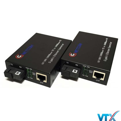 Converter quang Gnetcom 1 sợi 10/100/1000Mbps