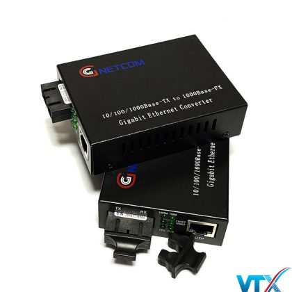 Converter quang Gnetcom 2 sợi 10/100/1000Mbps