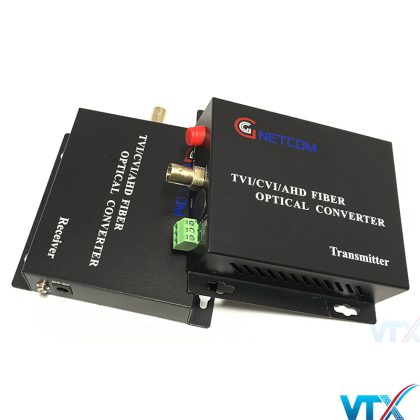 Converter video quang GNETCOM 1 kênh 1080p 485/PTZ