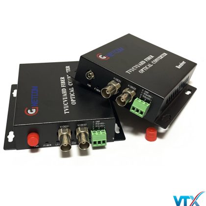 Converter video quang GNETCOM 2 kênh 720p có PTZ/RS485