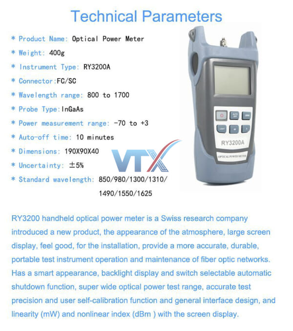 Máy đo công suất quang RY3200A