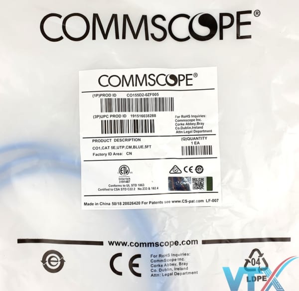 Dây nhảy RJ45 Cat5e Commscope chính hãng