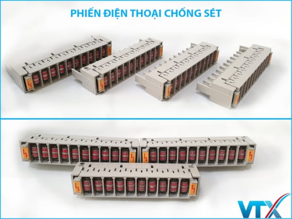 Phiến điện thoại chống sét có cầu chì