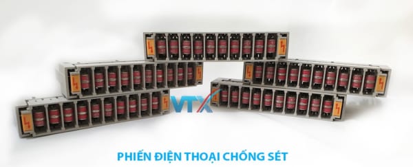 Phiến điện thoại chống sét có cầu chì