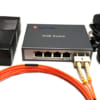 Switch quang PoE 4 LAN +1 port SC