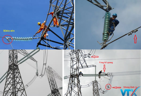 Tạ chống rung cáp quang trên đường truyền tải