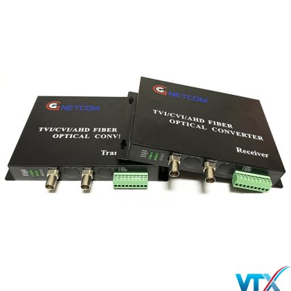 Converter video quang GNETCOM 2 kênh 1080p có PTZ