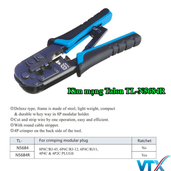 Kìm mạng Talon TL-N5684R