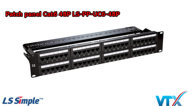 Patch panel Cat6 LS-PP-UC6-48P