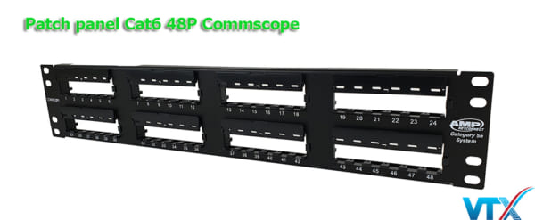 Patch panel 48 port Cat6 Commscope