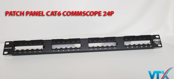 Patch panel 24 port Cat6 Commscope