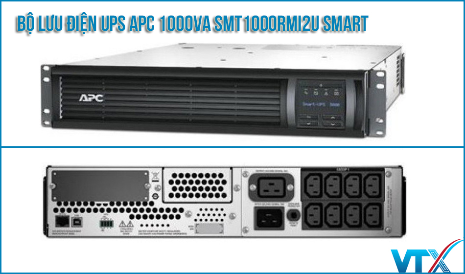Bộ lưu điện UPS APC 1000VA SMT1000RMI2U Smart