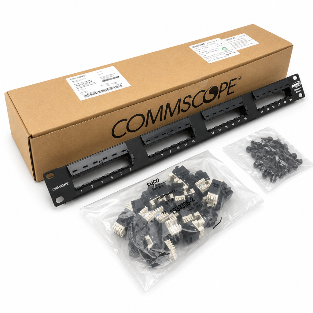 Patch panel 24 port Cat6 Commscope/AMP