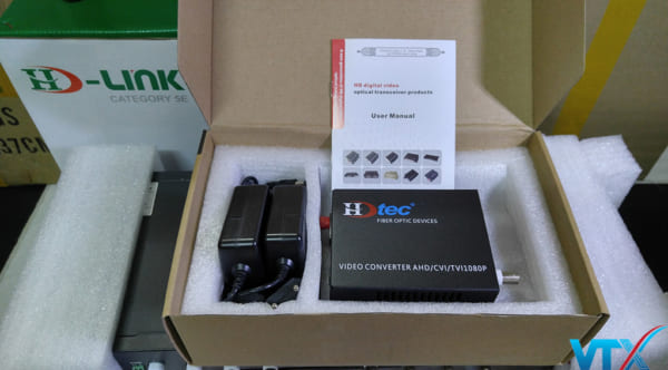 Media converter quang 1 port 1080p hdtec