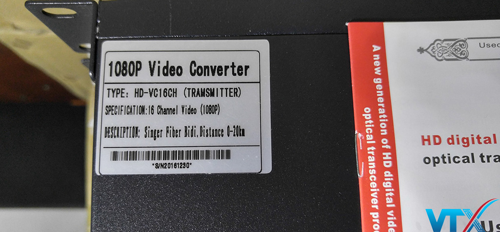 Media converter quang 16 port hdtec