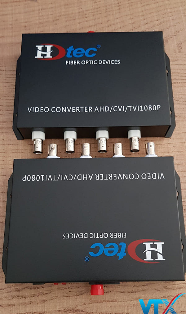 Media converter quang 4 port 1080p hdtec