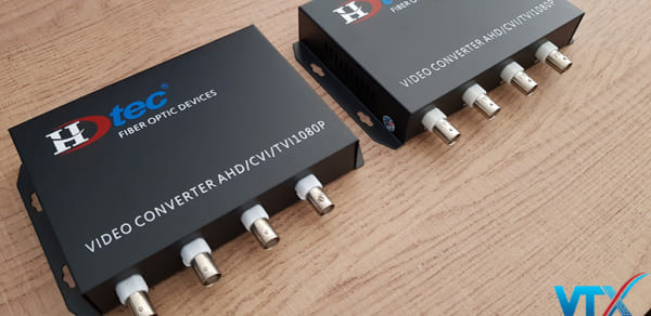 Media converter quang 4 port 1080p hdtec