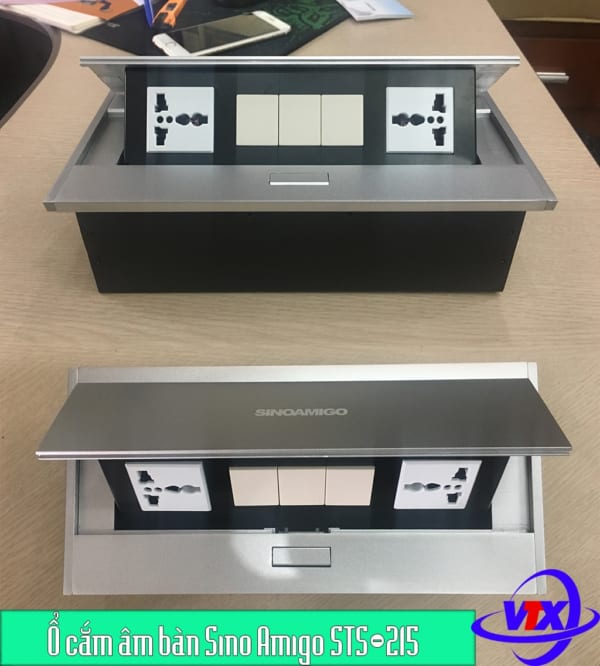 Ổ cắm điện âm bàn Sino-Amigo-STS-215
