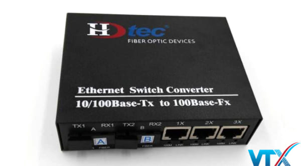 Switch quang HDTEC 2SC+3LAN 100M