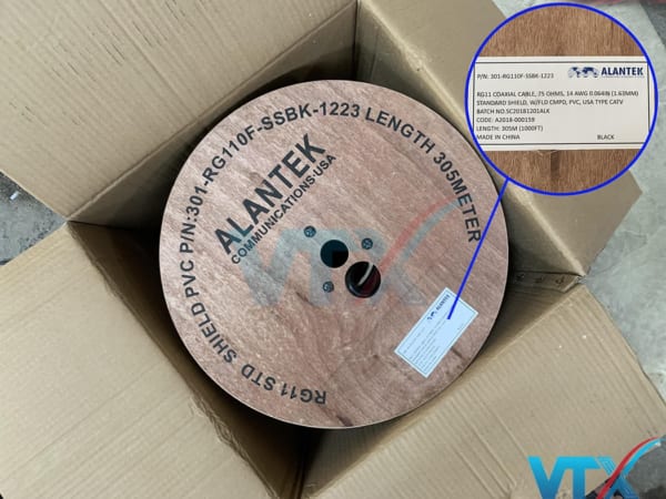 Cáp đồng trục Alantek RG11 Có Dầu