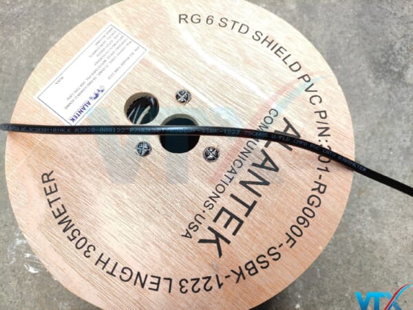 Cáp đồng trục Alantek RG6 Có dầu 301-RG060F-SSBK-1223