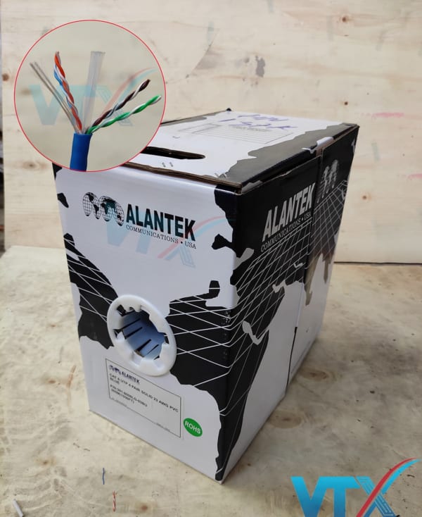 Cáp Mạng Alantek Cat 6 UTP 301-6008LG-03BU