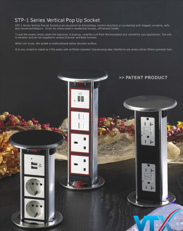 Ổ cắm âm bàn sinoamigo-STP-1S