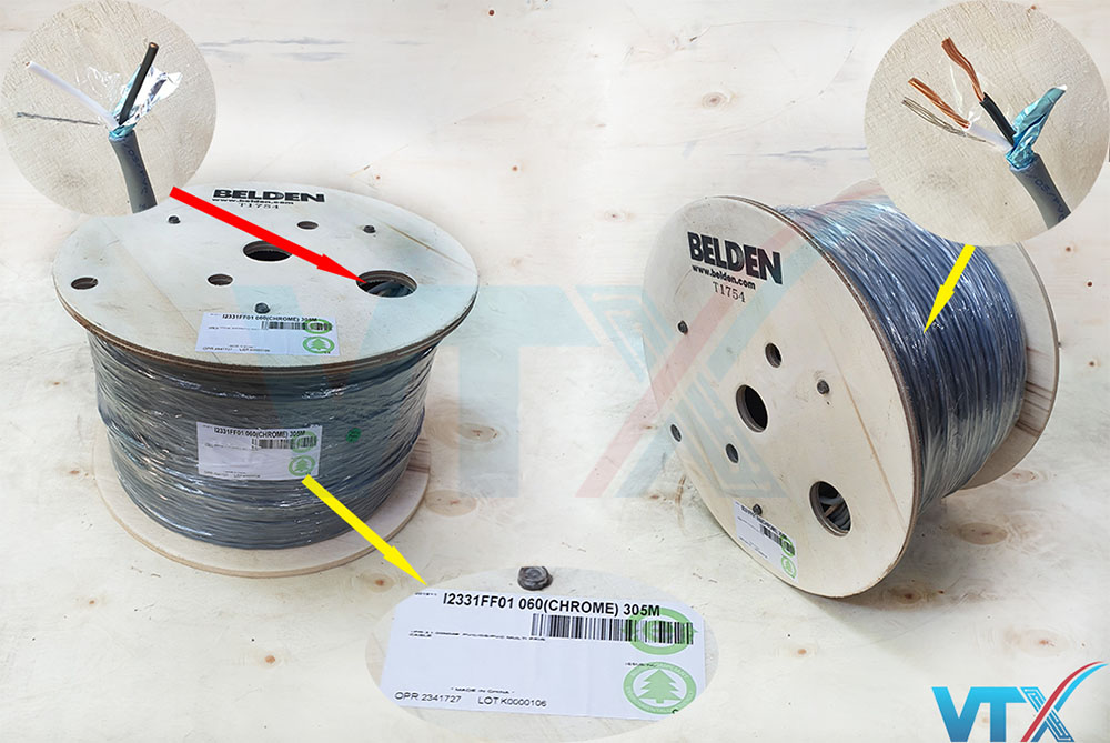Cáp điều khiển 18 AWG 1Pair Belden