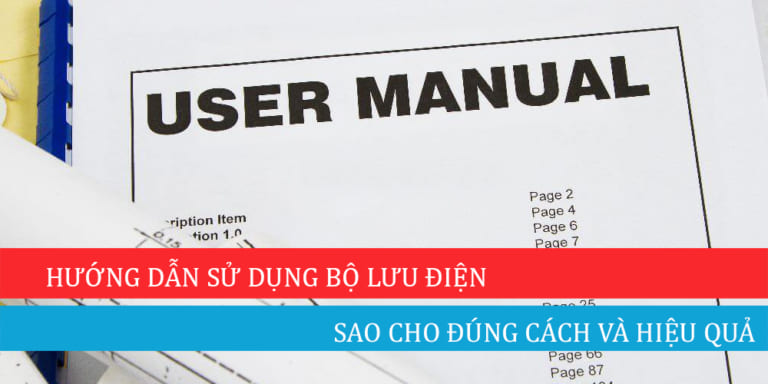 Hướng dẫn sử dụng bộ lưu điện