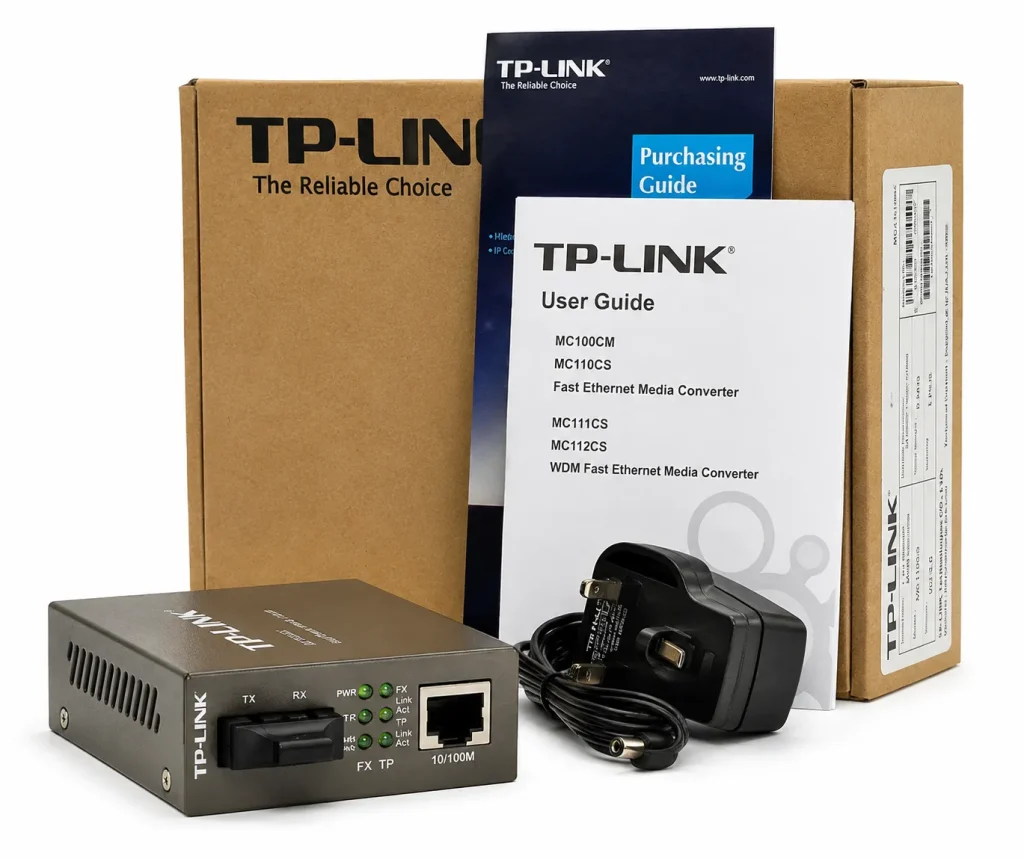 ộ chuyển đổi converter quang TP-Link 2 sợi 10/100Mbps